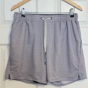 Vuori Men's Trail Shorts Lined Gray Medium